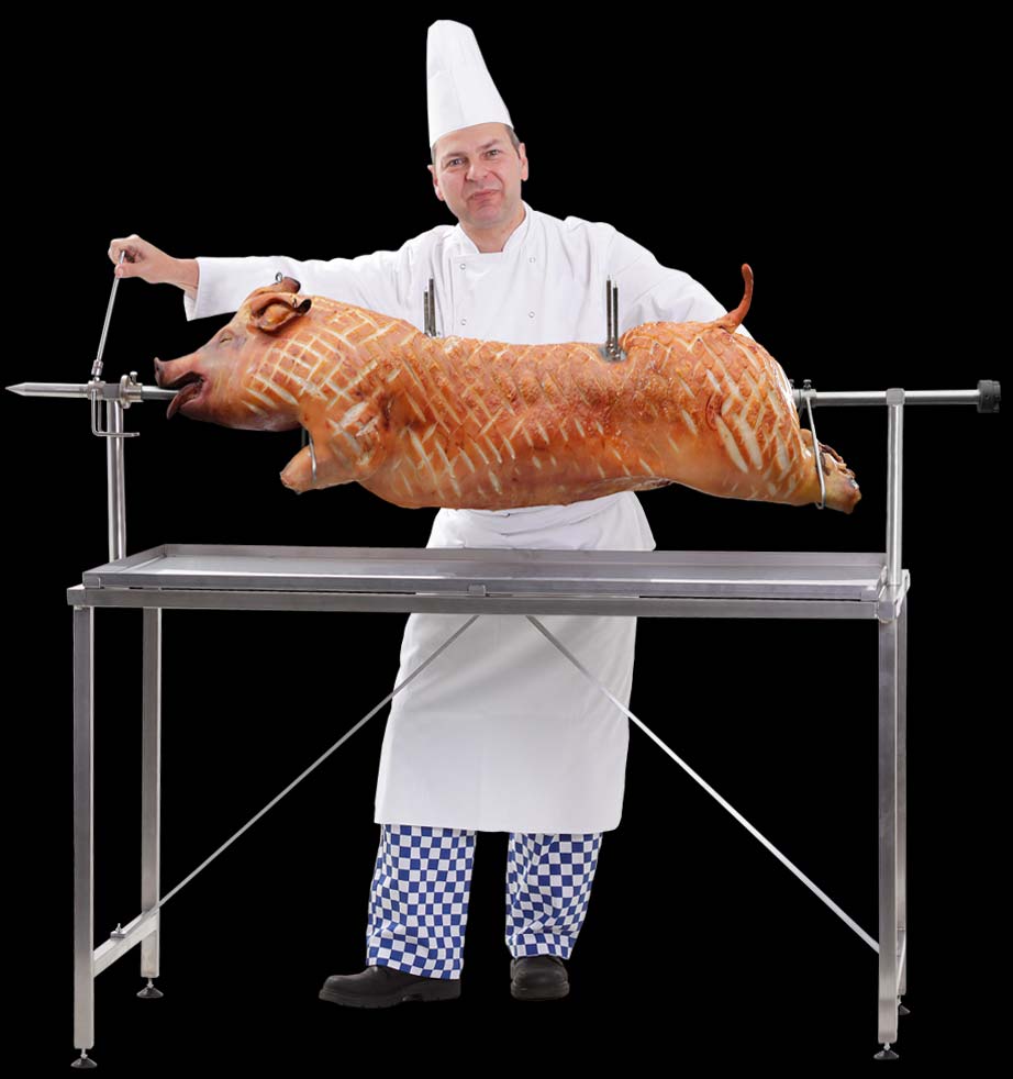 The Elite Carving Stand - Combines ease-of-use with perfect, professional, serving presentation
