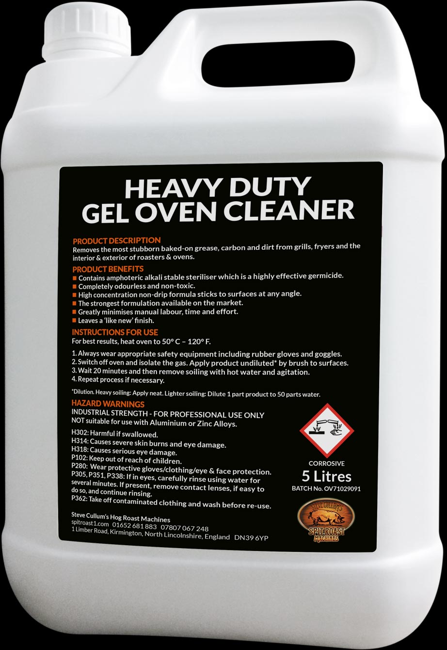 The Elite Heavy Duty Gel Oven Cleaner
